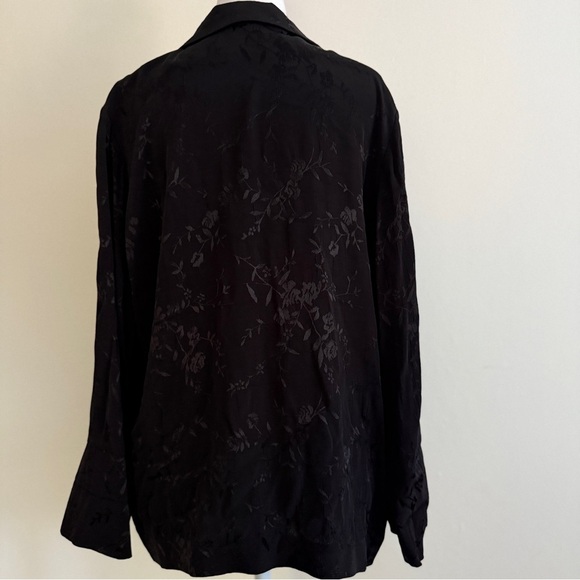 Topshop Black Blazer Women’s Jacquard Size 4/6 - Picture 8 of 16